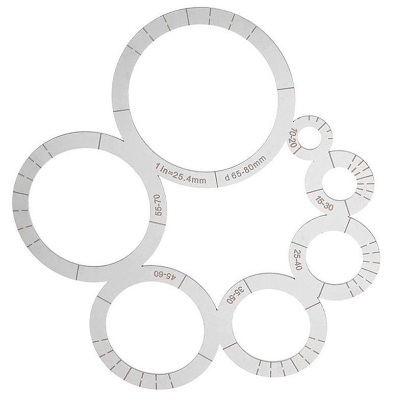 Leatherwork Essentials - AB34-Leatherworking Corner Cutting Ruler With Round
