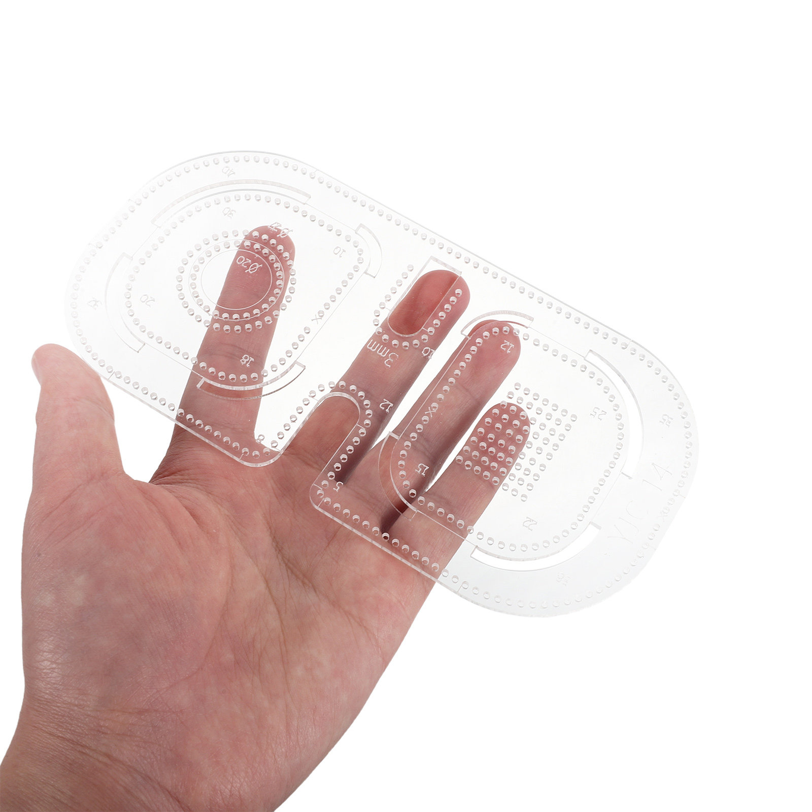 Leatherworking Guide - 4Pcs Clear Acrylic Leatherworking Template Pricking