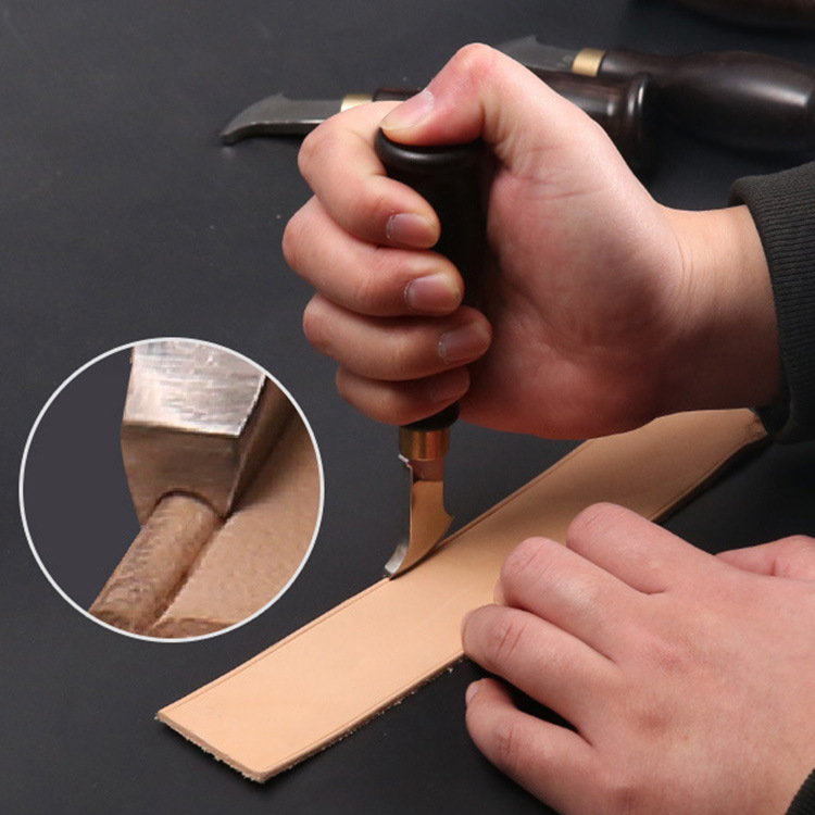 1PCS Leather Shallow Slot Edge - Leatherwork Edge Creaser 评论和价格