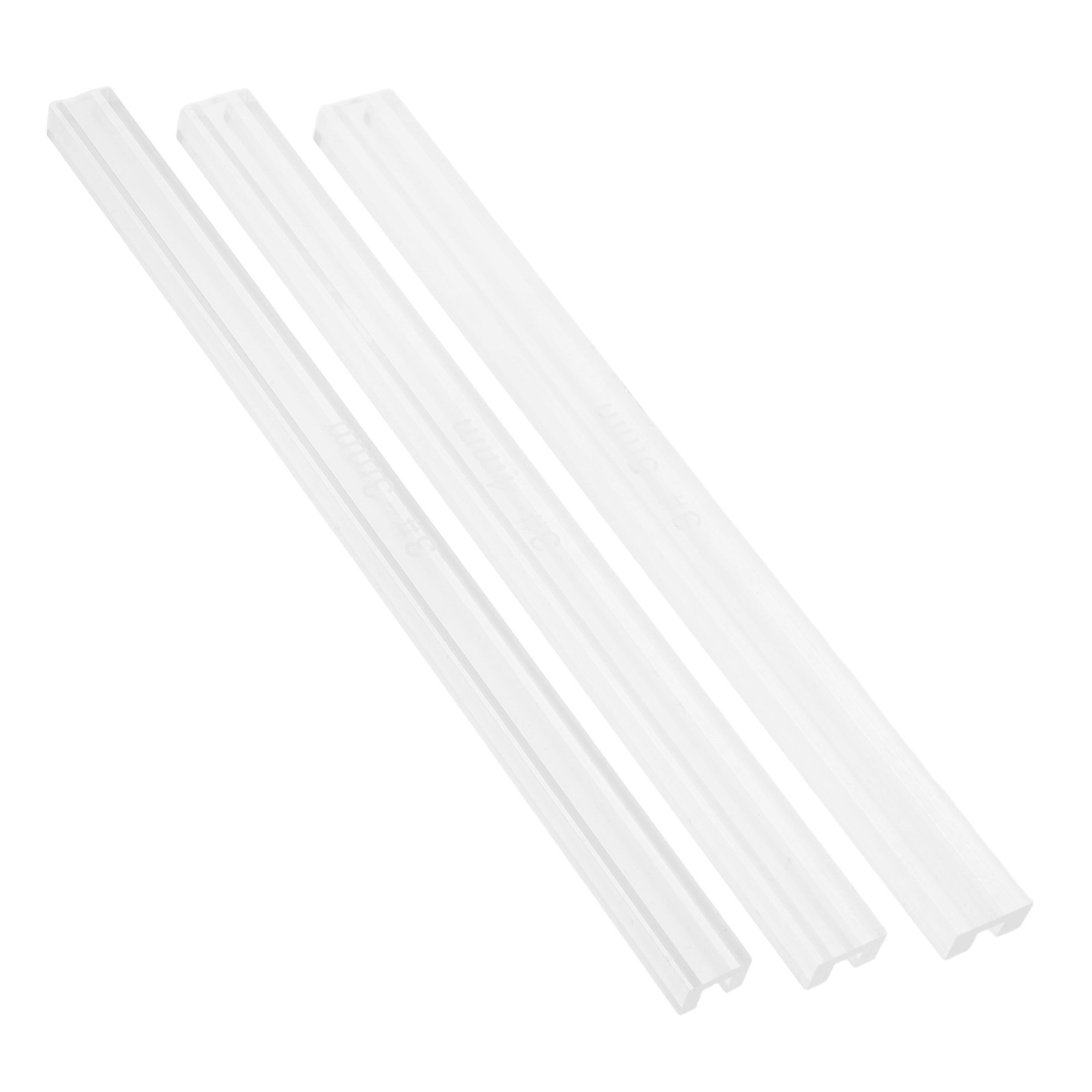 3Pcs DIY Zipper Glue Ruler Acr - Leatherworking Guide 评论和价格