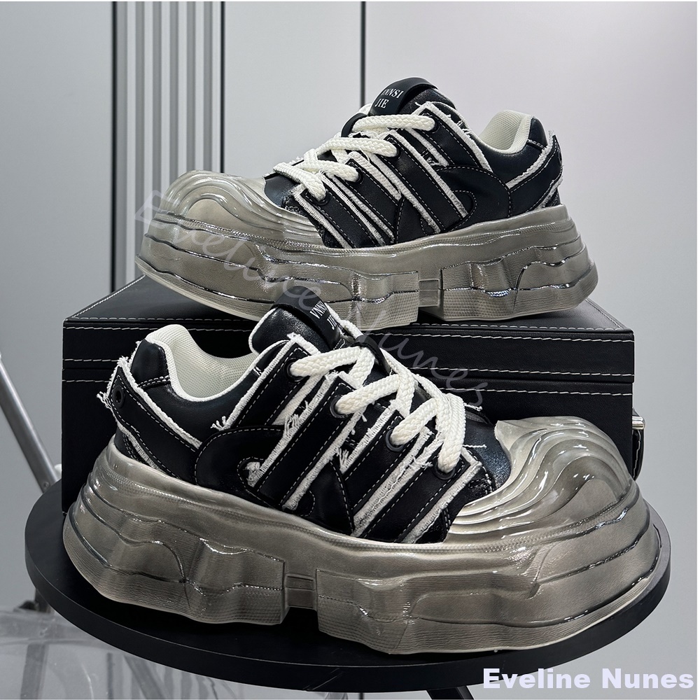 Thick-soled Chunky Sneakers Me - Unique Leather Work 评论和价格