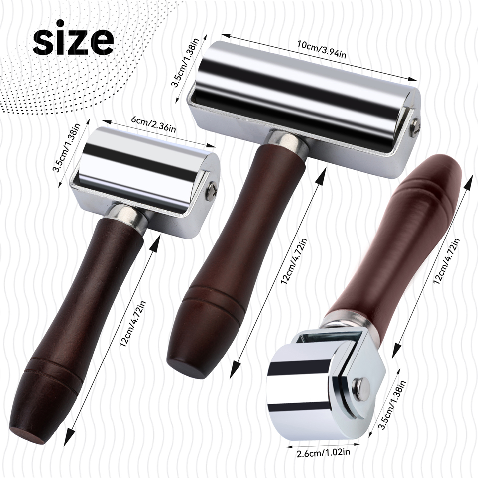 Leather Press Edge Roller with - Leatherwork Edge Creaser 评论和价格