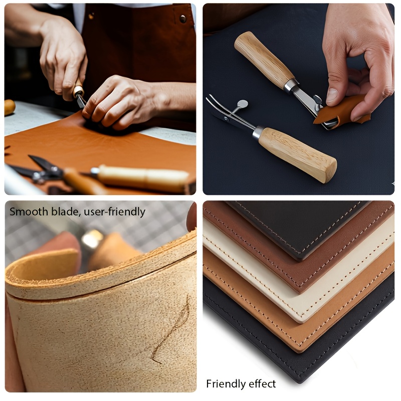 1pc Adjustable Width Leather E - Leatherwork Edge Creaser 评论和价格