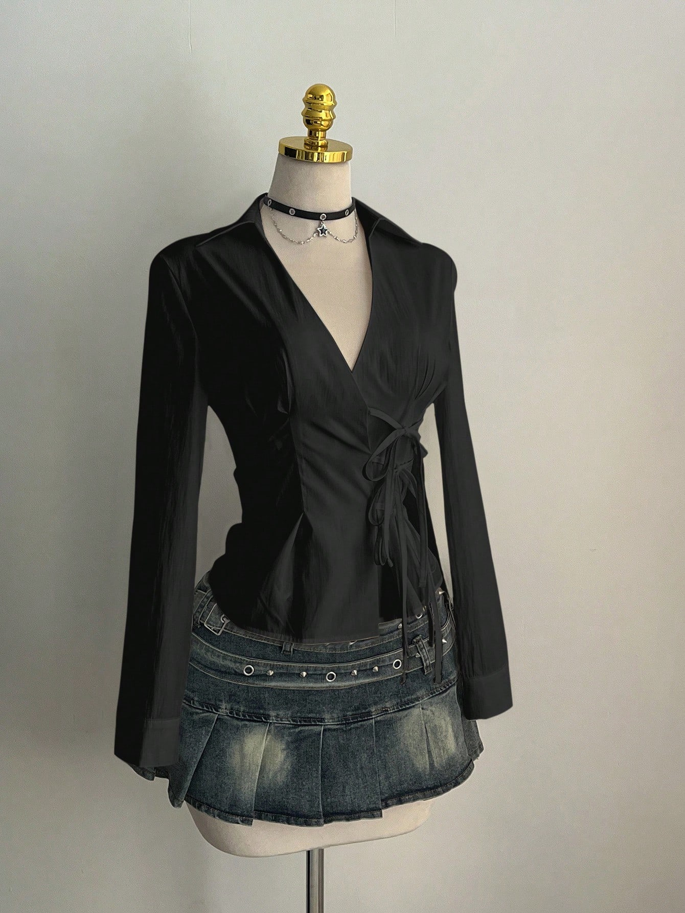 Harajuku Women's Shirt Unique  - Unique Leather Work 评论和价格