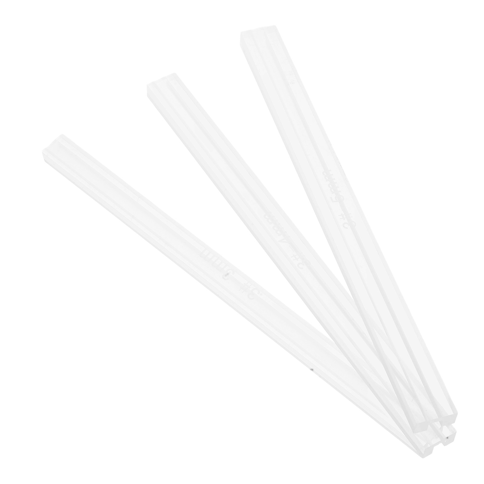 3Pcs Zipper Bonding Ruler Acry - Leatherworking Guide 评论和价格