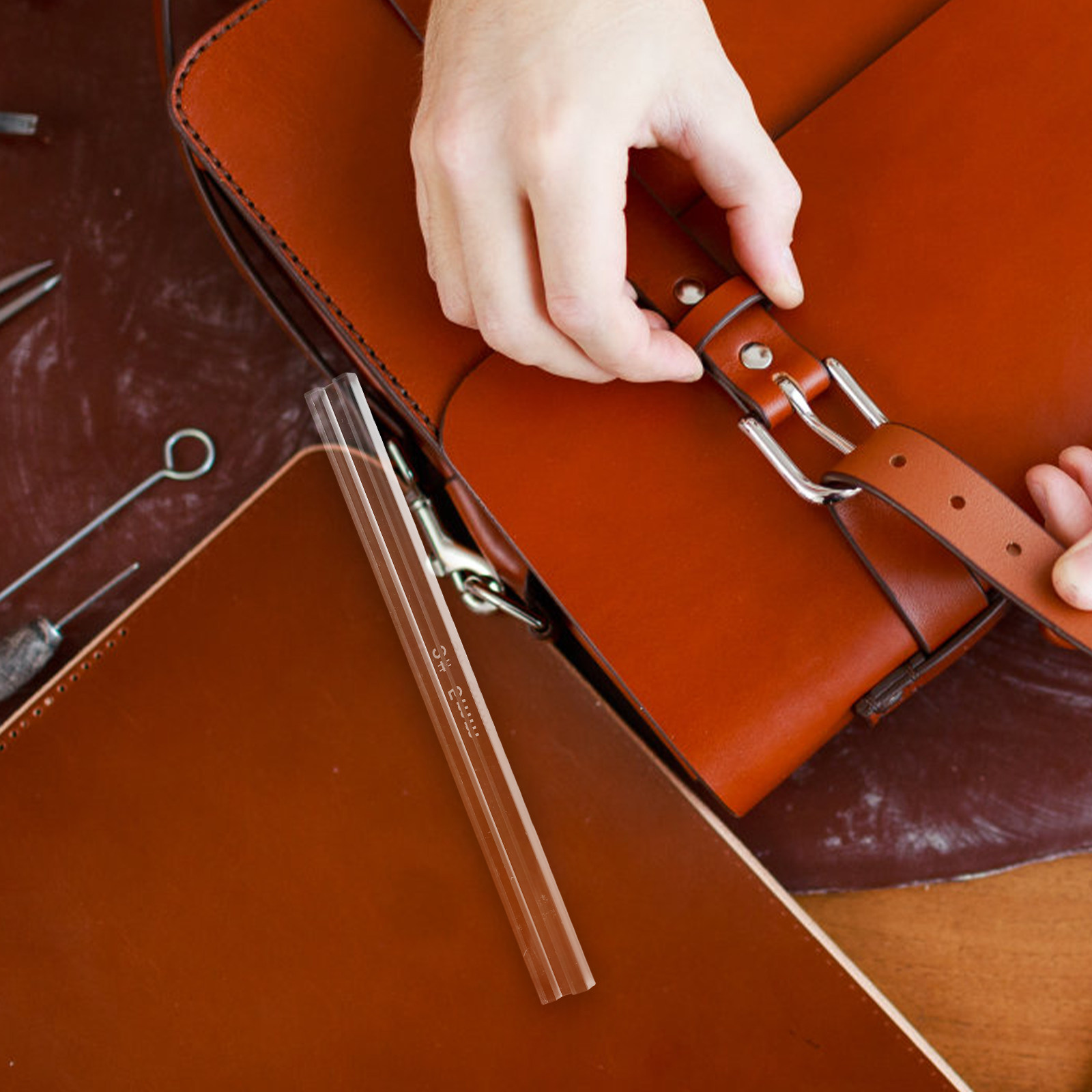 3Pcs Zipper Bonding Ruler Acry - Leatherworking Guide 评论和价格