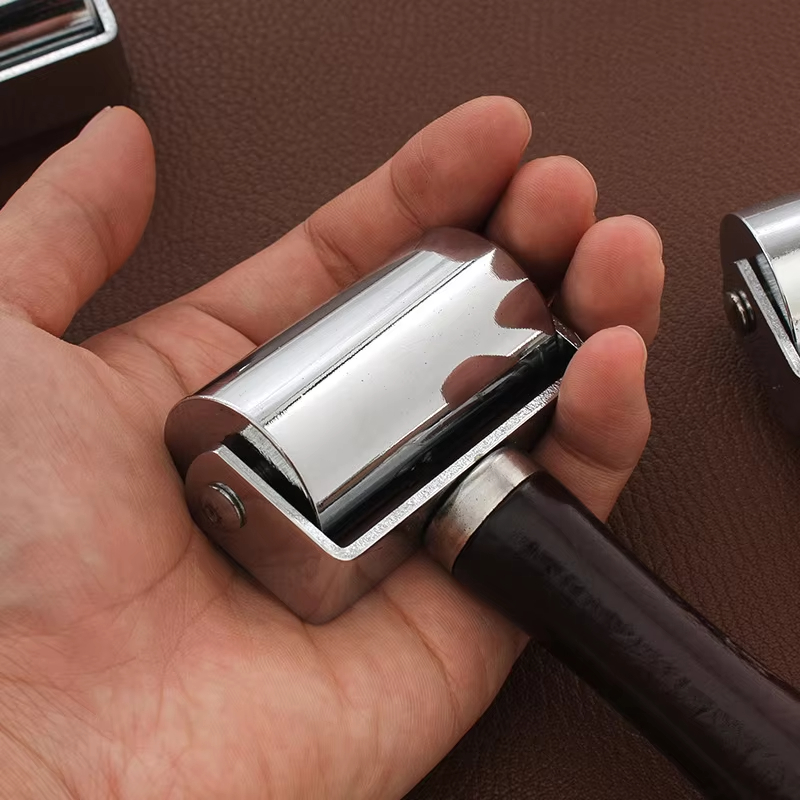 25/60/100mm Wooden Handle Leat - Leatherwork Edge Creaser 评论和价格