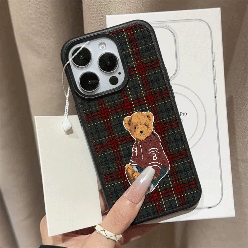 Grid Retro Teddy Bear Pattern  - Leatherwork Drawing 评论和价格