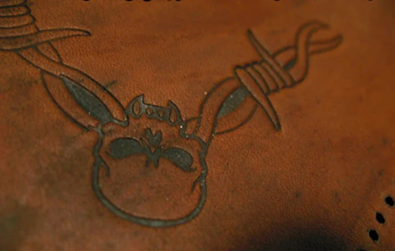 5pcs Thorns and skull pattern  - Unique Leather Work 评论和价格